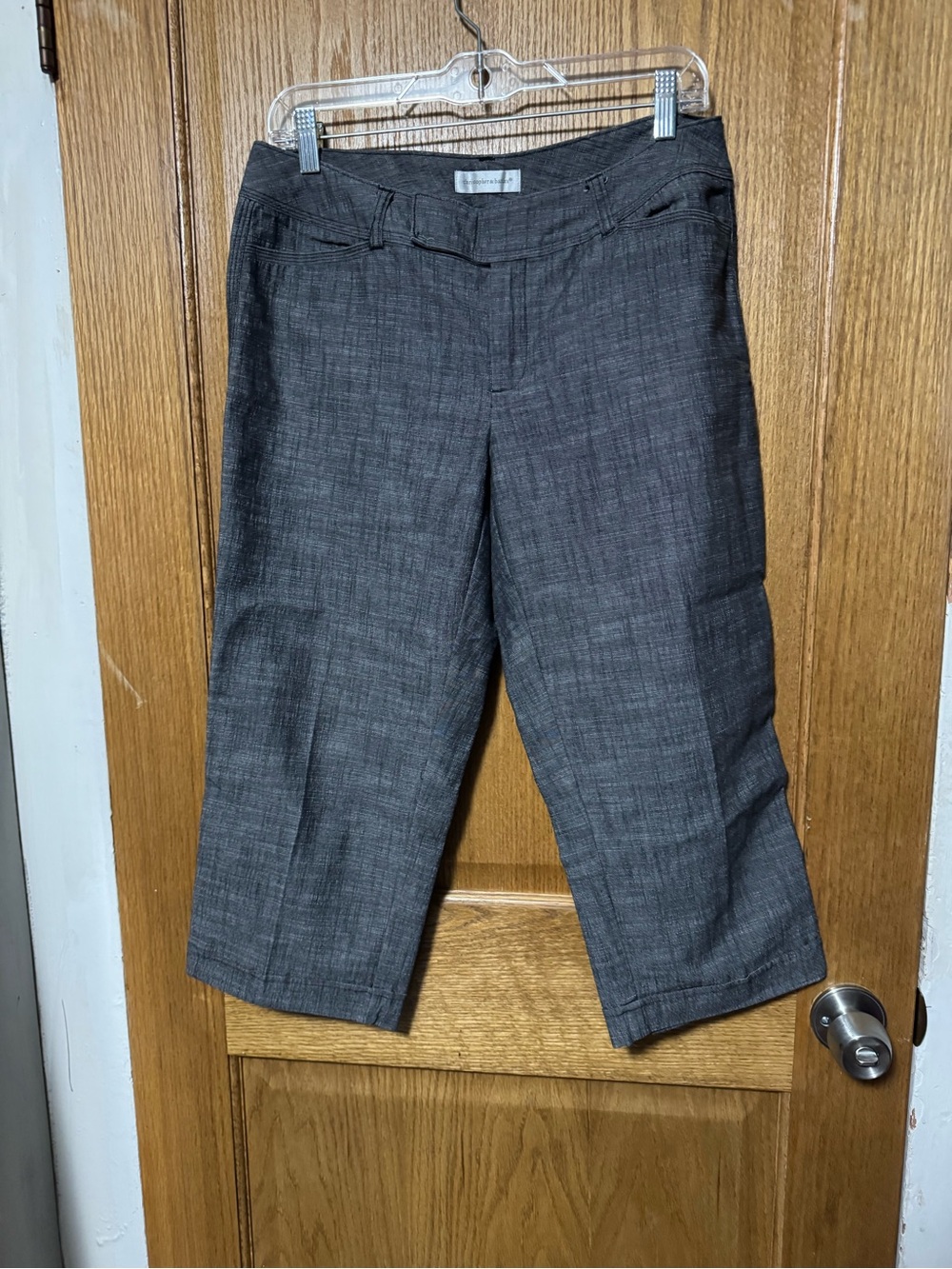 Christopher & Banks Gray Dress Bermuda Shorts